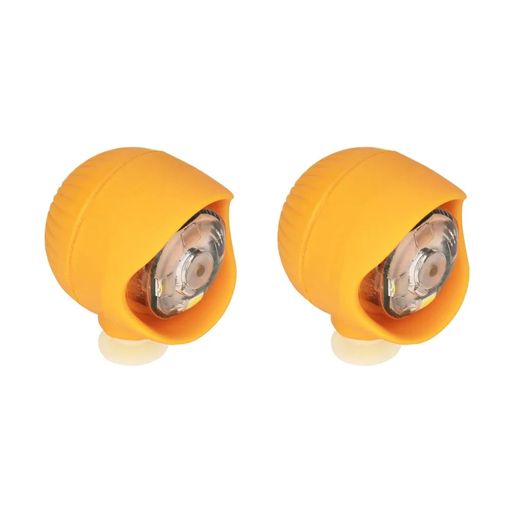 2pcs PVC LED Shoe Lights Charms Accessories for Night Rides
