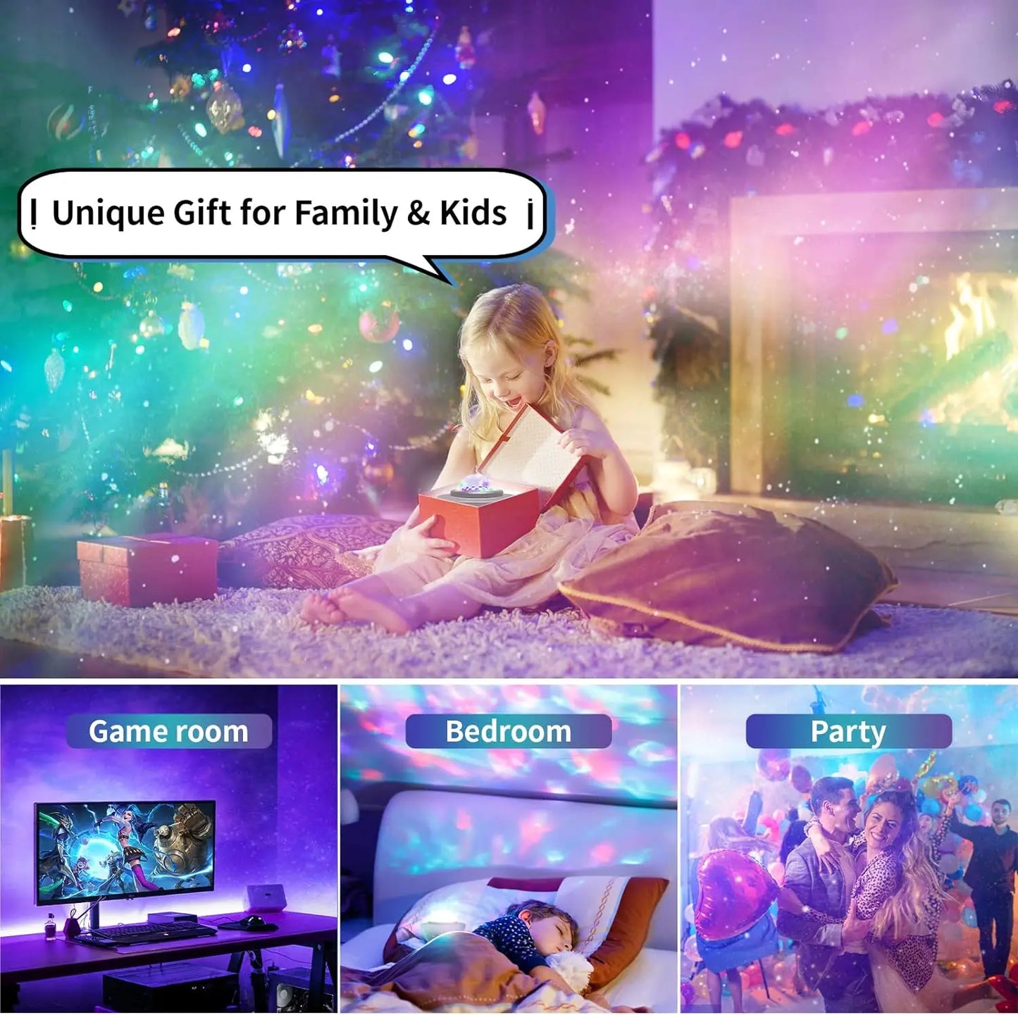 Galaxy Projector Star Projector Bluetooth Speakers Night