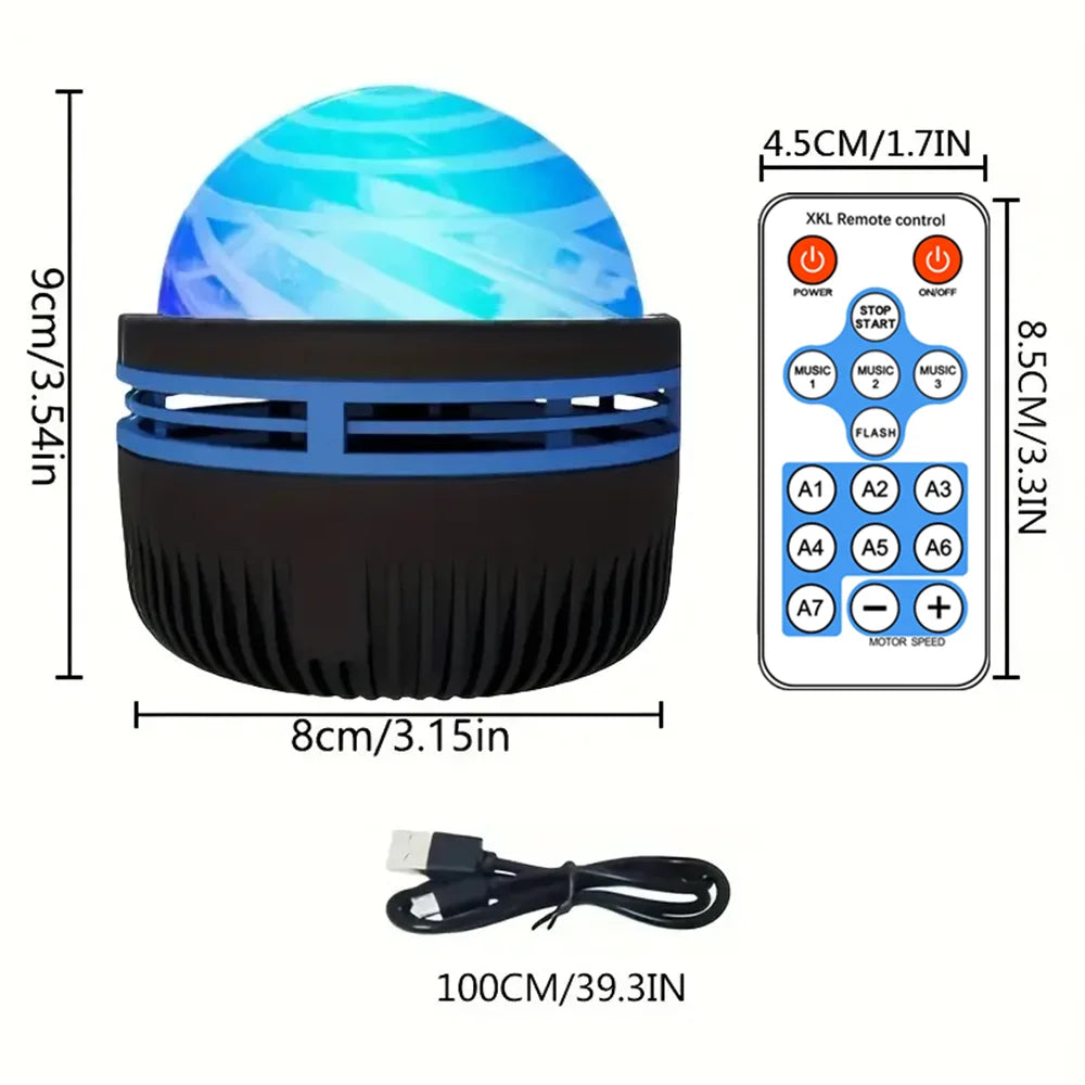 LED Galaxy Projector Light Colorful Galaxy Sky ProjectorUSB Powered Night Light