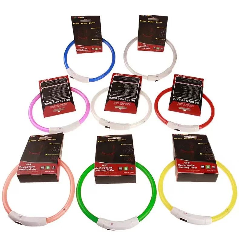 Led Dog Collar USB Rechargeable Pet Dog Night