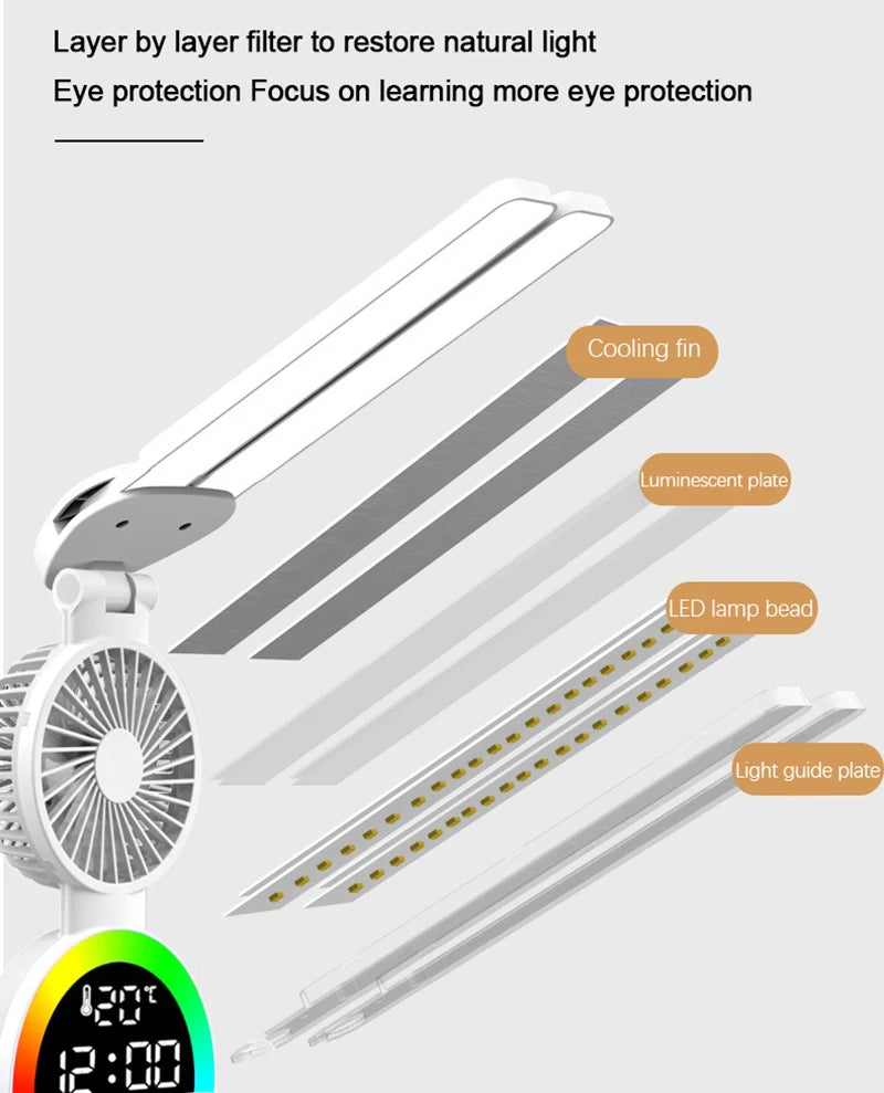 Rechargeable Led Table Lamp for Study Desk Lamp Reading Light