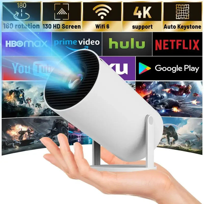 M5 4K 1080P USB plug Compact Portable Projector 