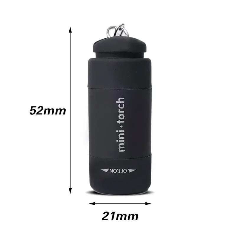 Led micro pocket flashlight portable USB rechargeable keychain flashlight waterproof