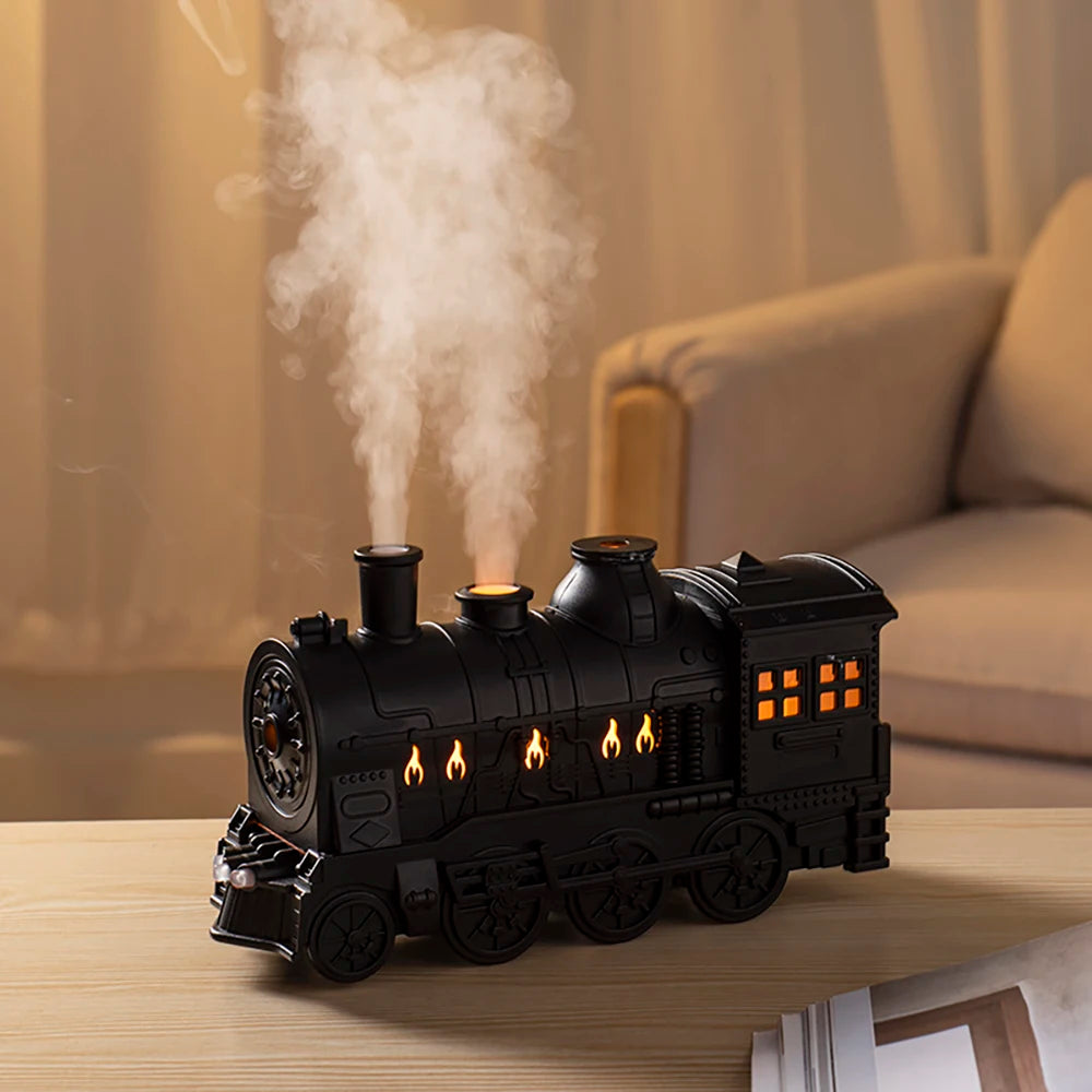 Train Air Humidifier Ultrasonic Aromatherapy Diffusers Mist Maker Fragrance Essential Oil Aroma Remote control