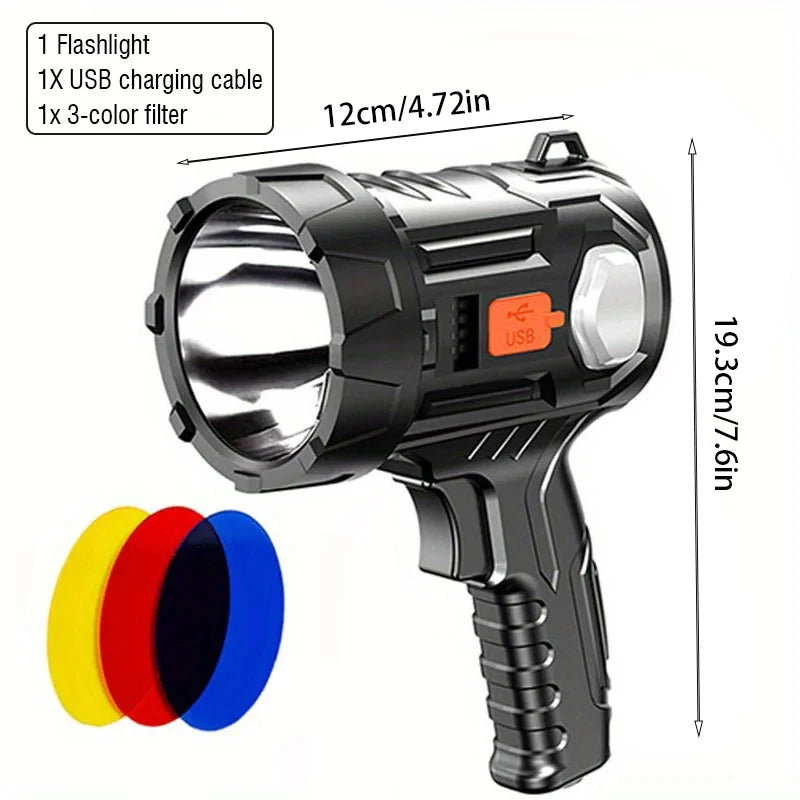 Rechargeable Super Bright Outdoor Solar Spotlights Searchlight