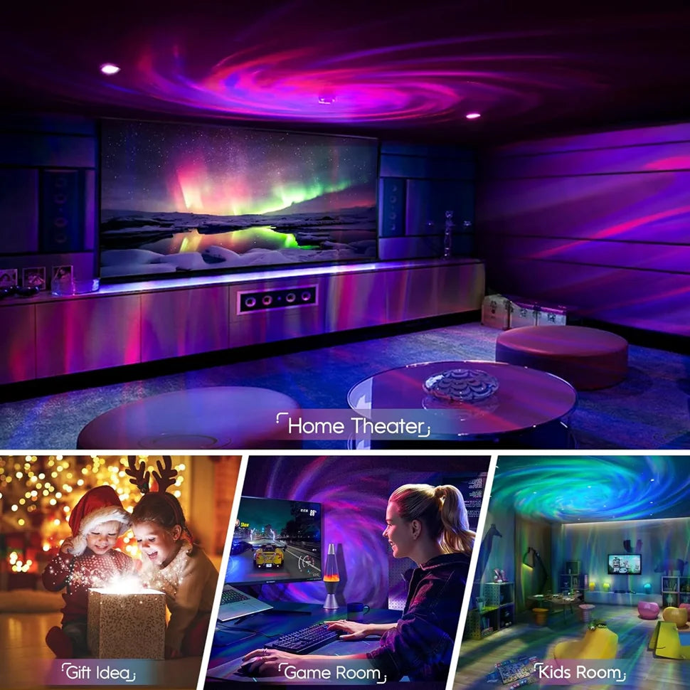 LED Galaxy Projector Light Colorful Galaxy Sky ProjectorUSB Powered Night Light