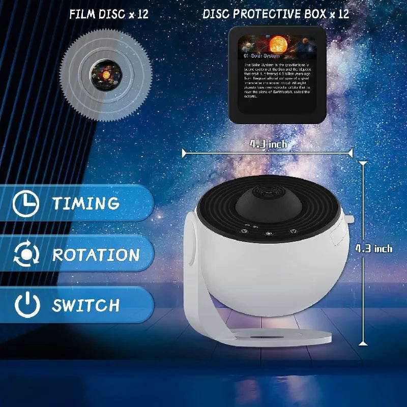 LED Night Light Galaxy Projector Starry Sky Projector 360°