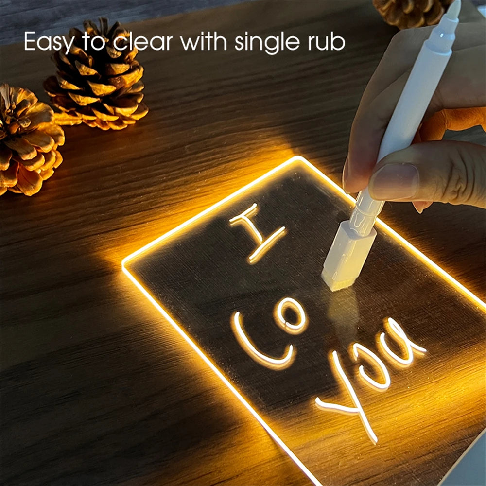 LED Night Lights USB Night Light Erasable  Board
