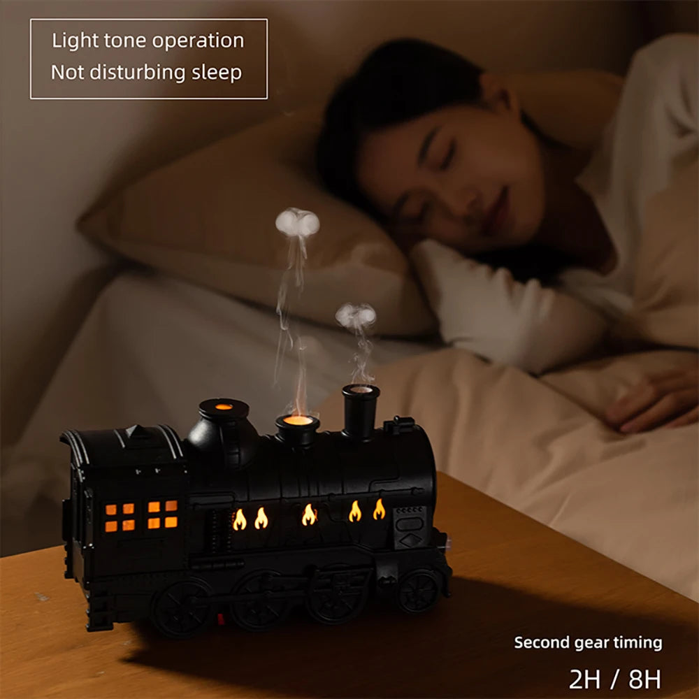 Train Air Humidifier Ultrasonic Aromatherapy Diffusers Mist Maker Fragrance Essential Oil Aroma Remote control