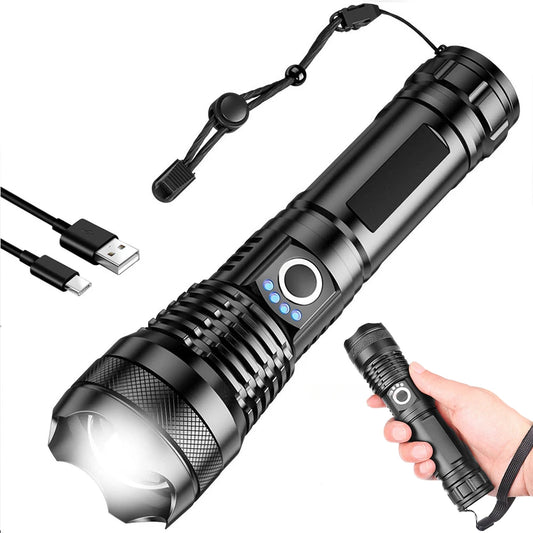 Rechargeable LED Flashlights 990000 Lumens Super Bright Portable Flashlights