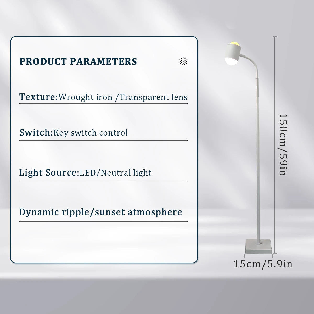 Sunset Light Projection Light Double-Sided LED Floor Light DIY Halo Sunset Light