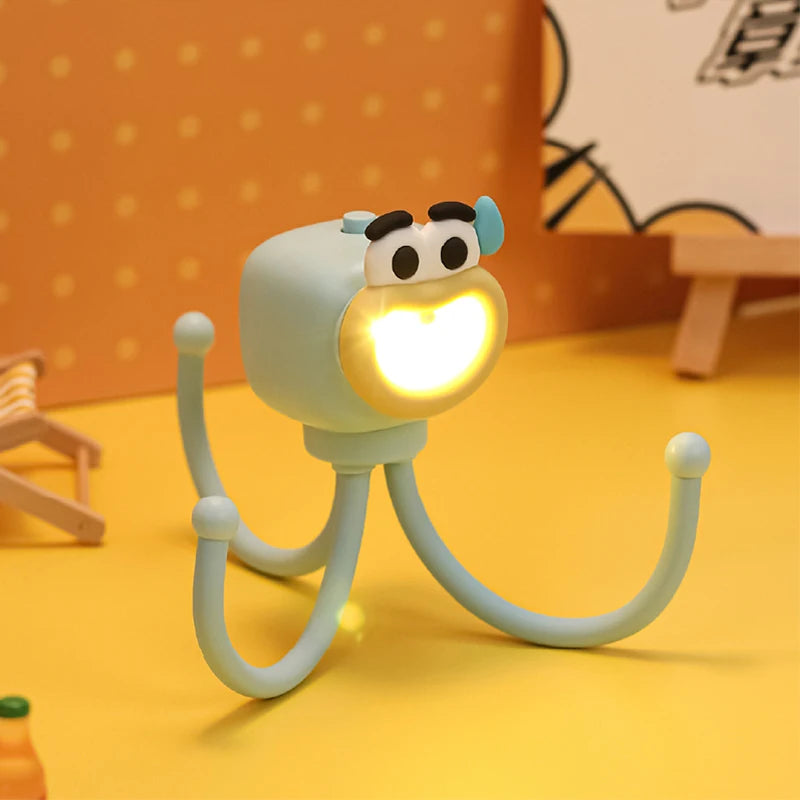 Octopus Night Light Mini Adjusting Table Lamp Portable Reading Light