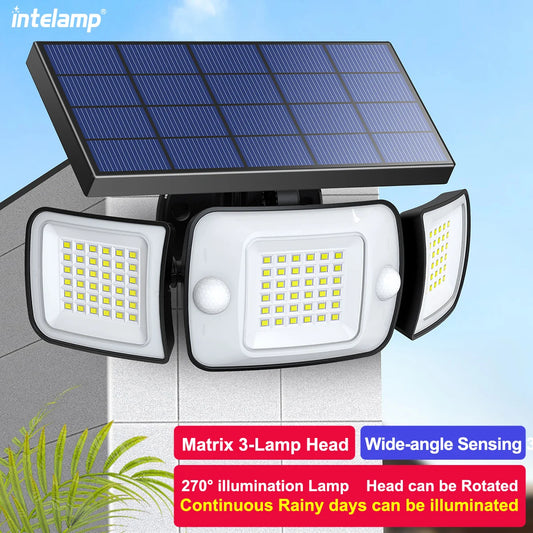Solar Lights Outdoor with 3 Modes Motion Sensor Super Bright Wall Lamp (Waterproof )