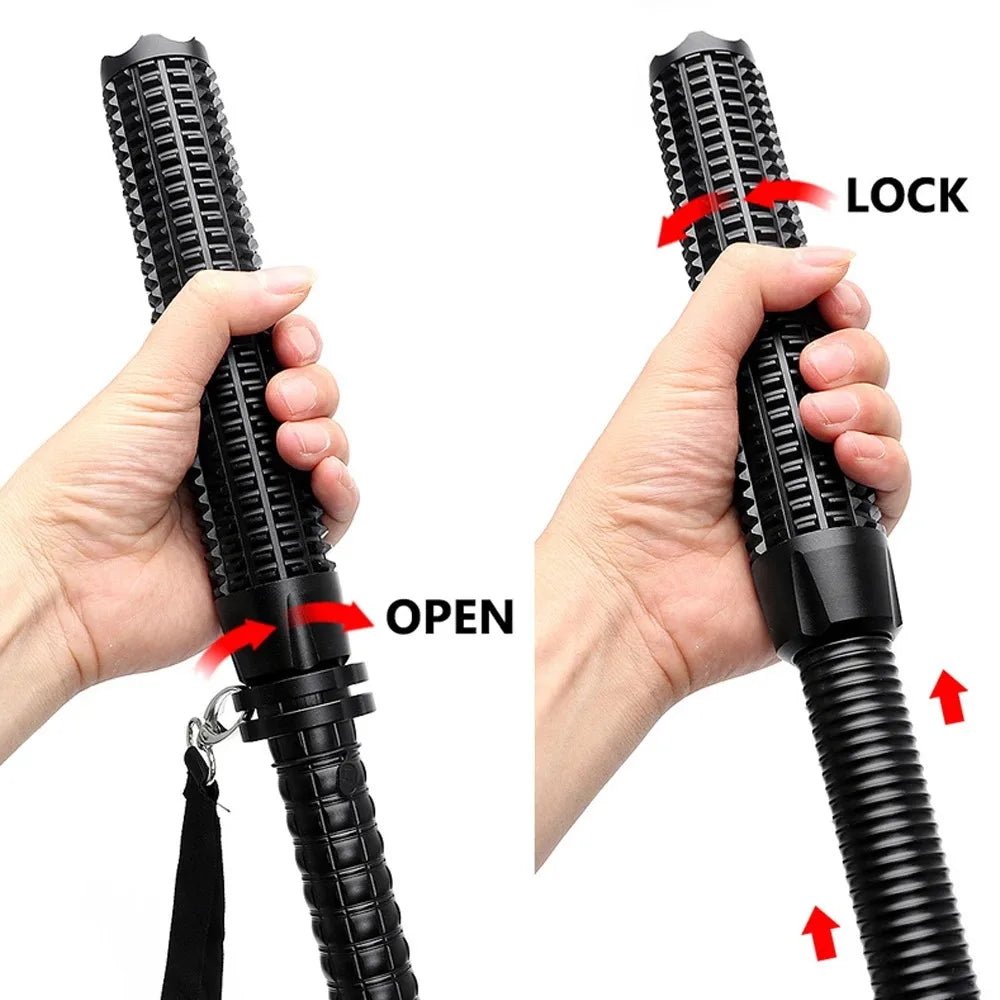 Baseball Bat LED Flashlight AluminumAlloy Focusable Zoomable Super Bright