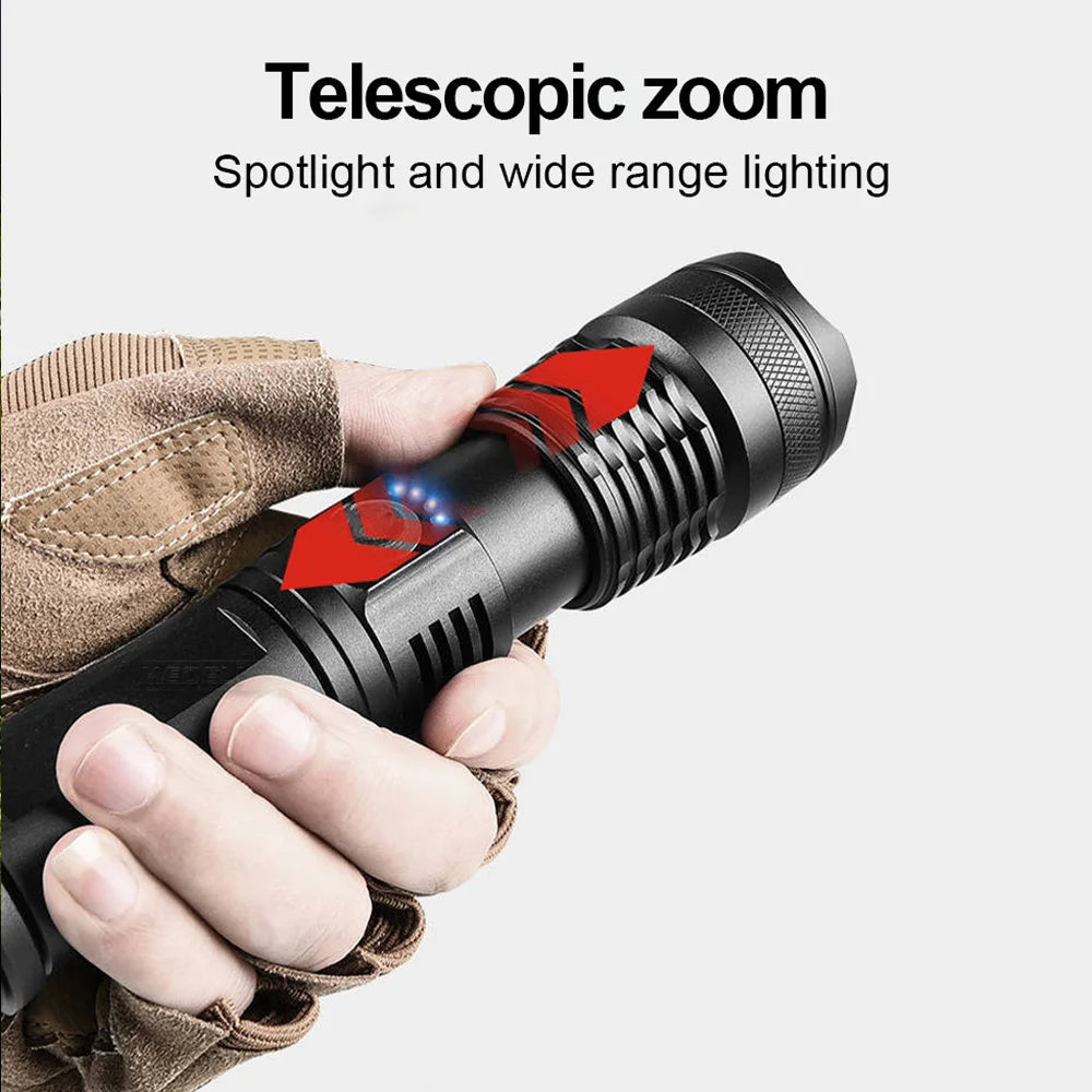Rechargeable LED Flashlights 990000 Lumens Super Bright Portable Flashlights