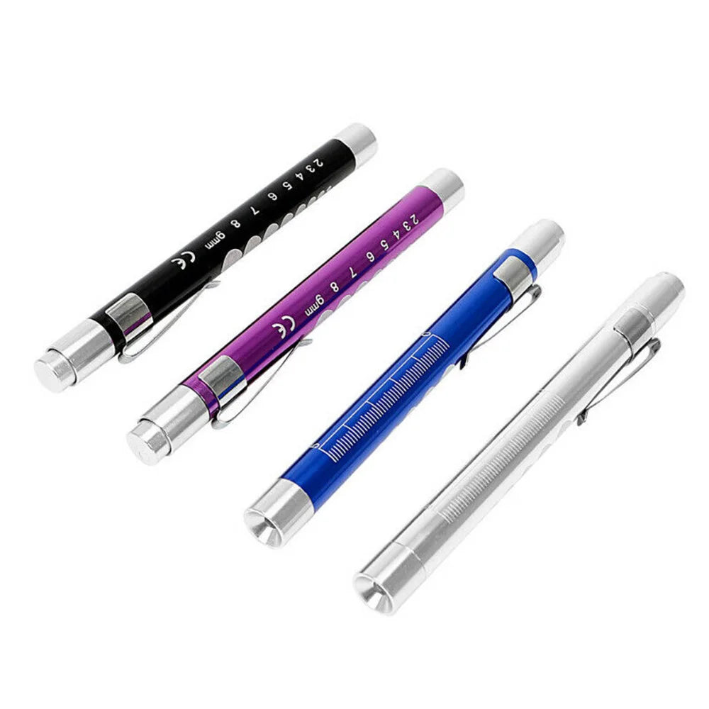 LED Flashlight Work Light First Aid Pen Pocket Light