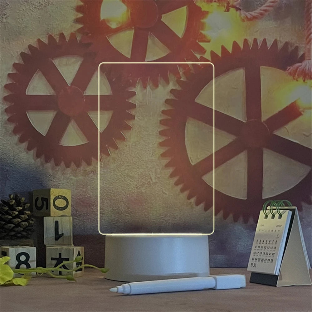 LED Night Lights USB Night Light Erasable  Board
