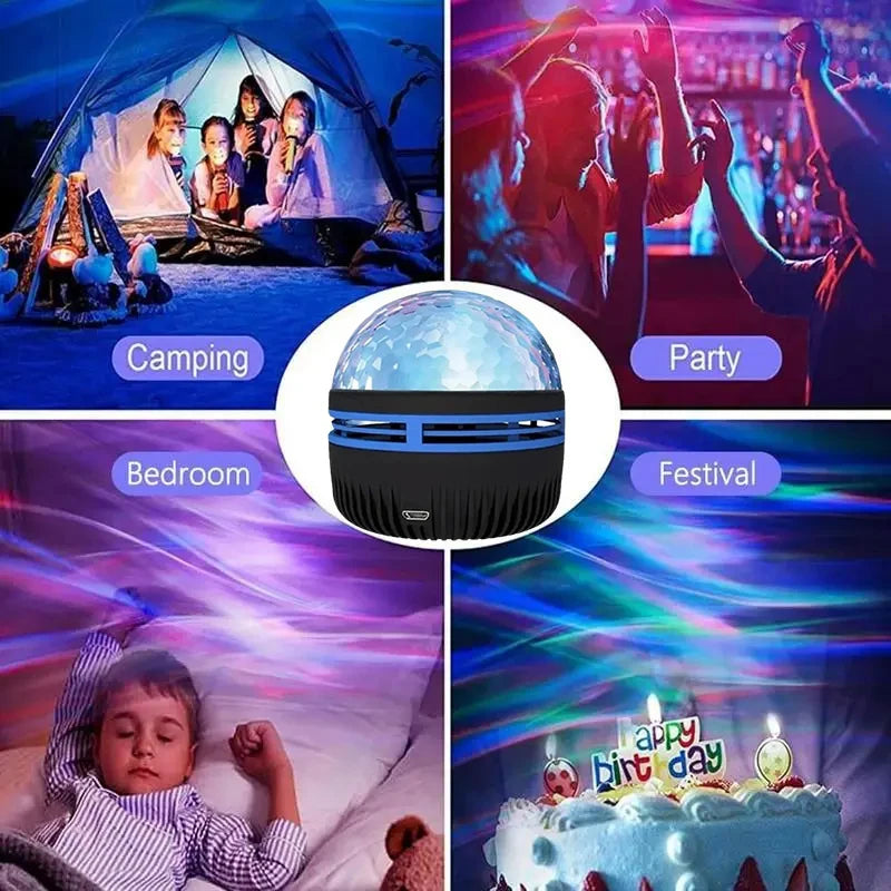 LED Northern  Projection Lamp USB Plug-in Use Remote Control Projection Night Lamp