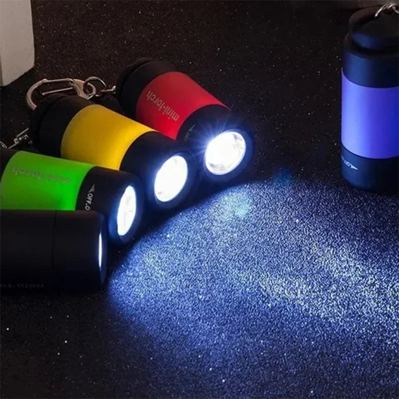 Led micro pocket flashlight portable USB rechargeable keychain flashlight waterproof