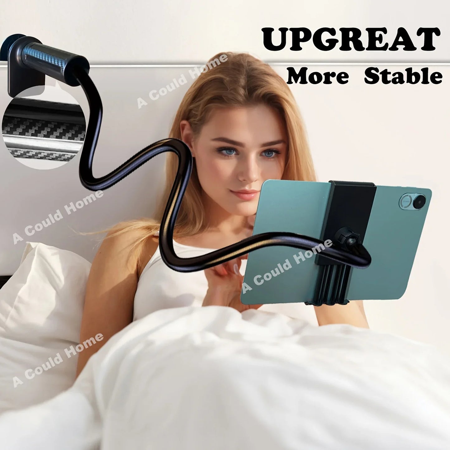 Tablet & Phone Stand Holder, Thicker Aluminum Magnesium Alloy Flexible ArmTablet Holder
