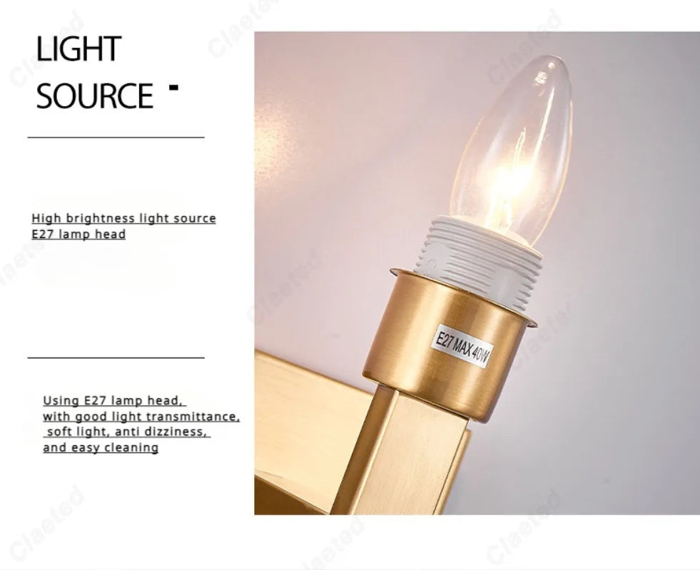 E27 Fabric Lampshade Switch LED Wall Light USB Charging Port Study Bedroom Reading Wall Light Home Hotel Decoration Lighting