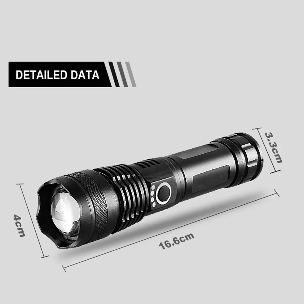Rechargeable LED Flashlights 990000 Lumens Super Bright Portable Flashlights