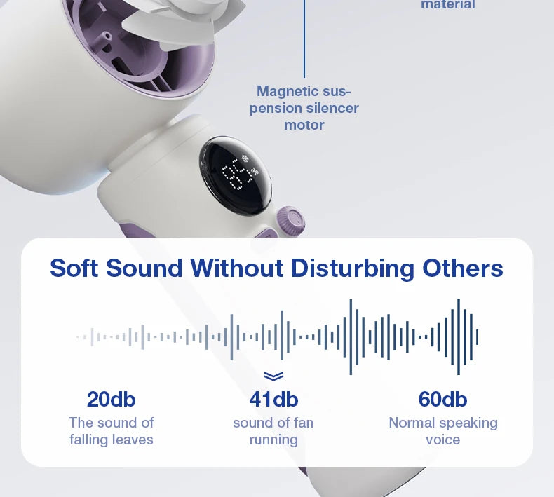 NEW Handheld Turbo Fan Portable USB rechargable