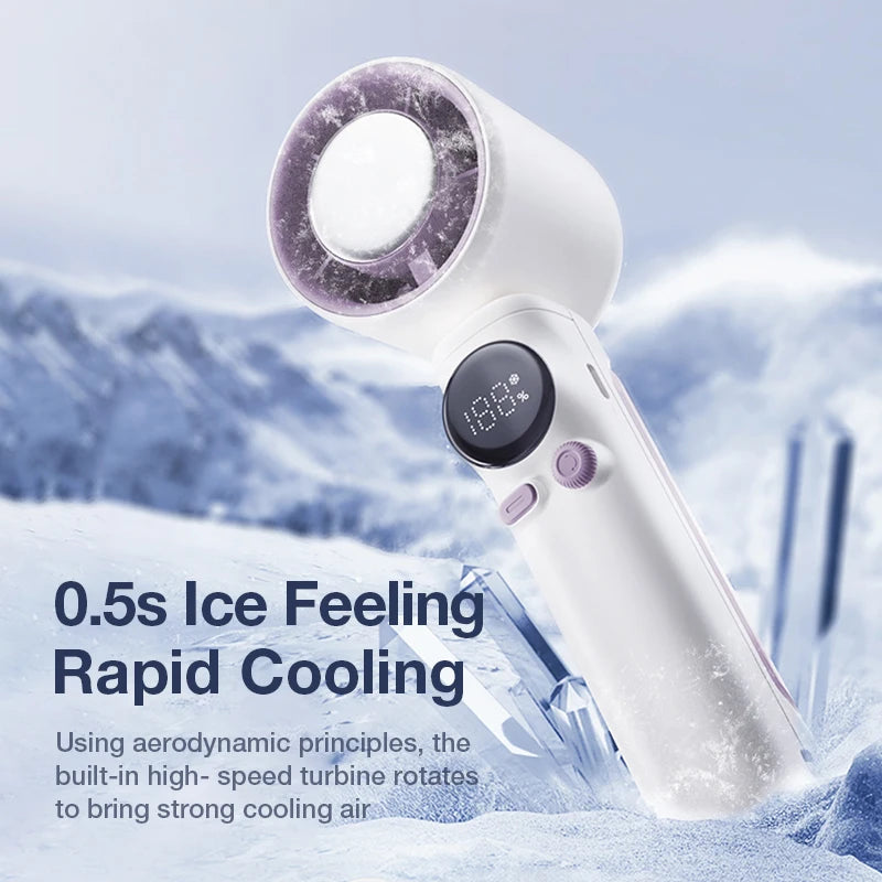 NEW Handheld Turbo Fan Portable USB rechargable