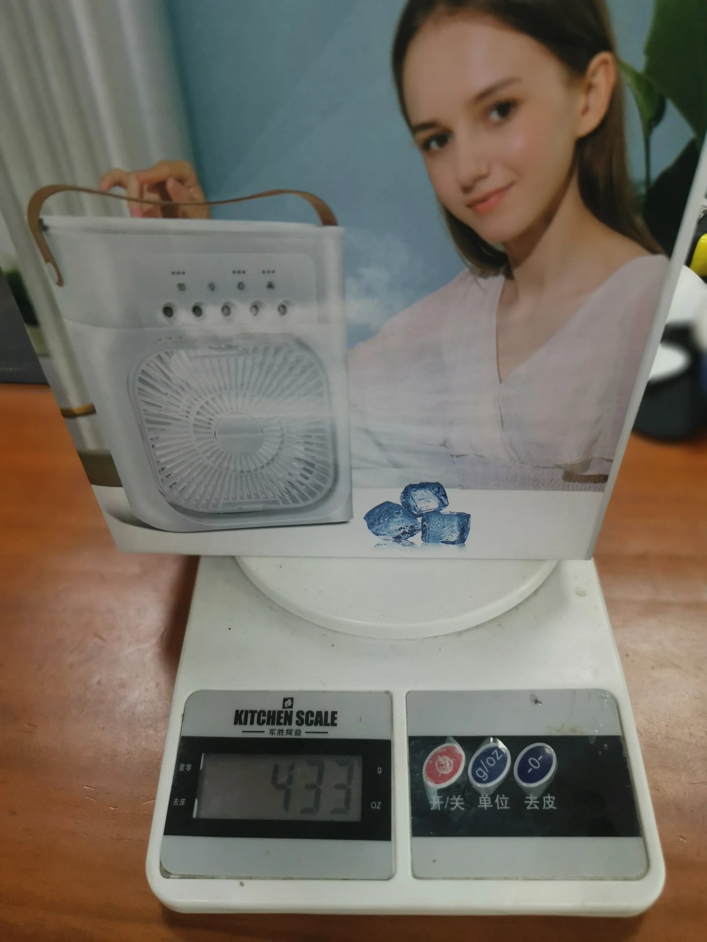 Portable Fan Air Conditioners USB Electric Fan LED Night Light Water Mist Fun 3 in 1