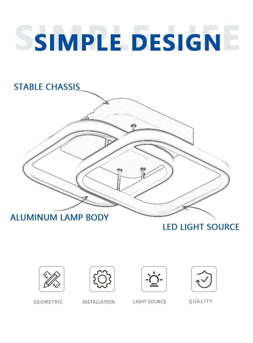 LED Ceiling Light Corridor Channel Ceiling Lamp