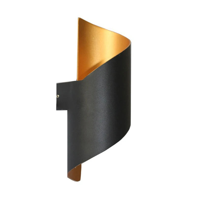 LED Wall Lamp Spiral Design10W Indoor Outdoor Wall Lights