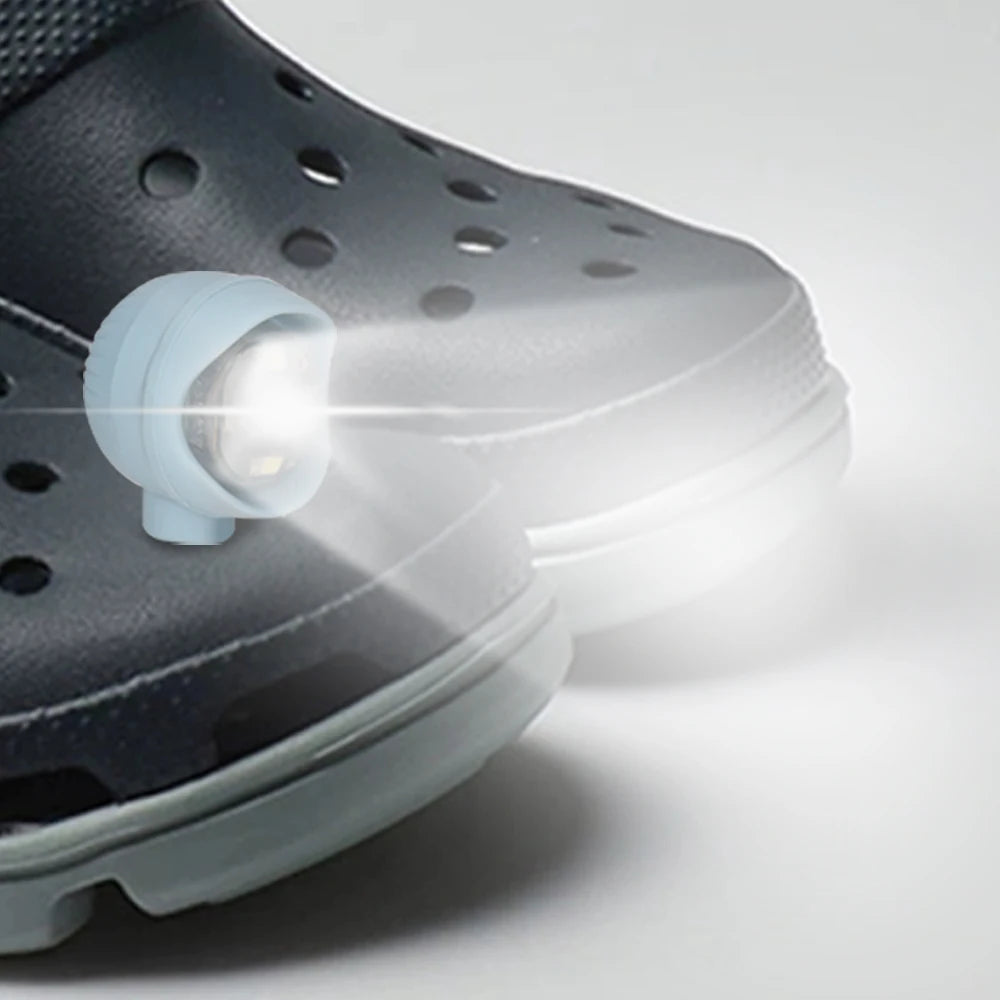 2pcs PVC LED Shoe Lights Charms Accessories for Night Rides