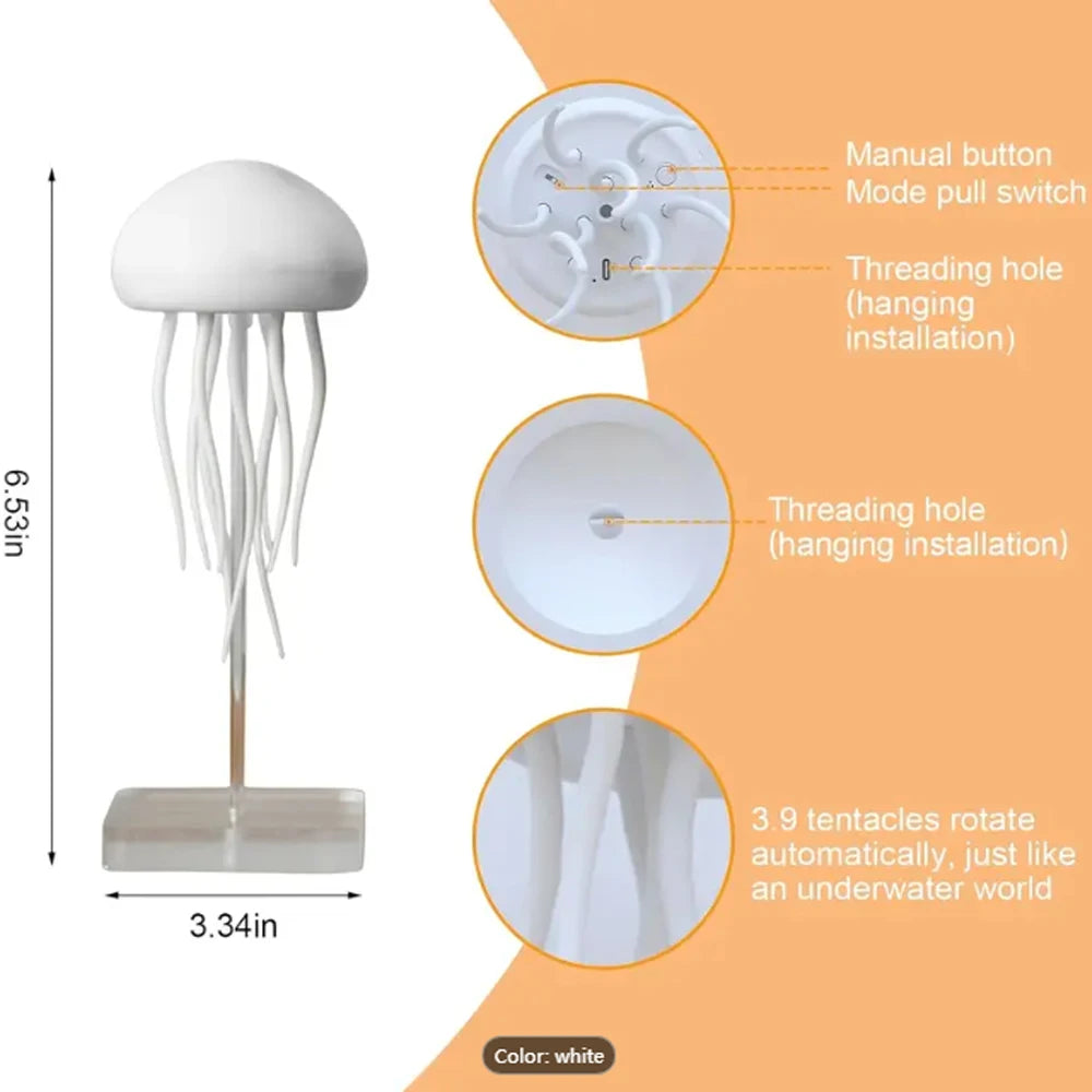 Cartoon Dancing Jellyfish Night Light