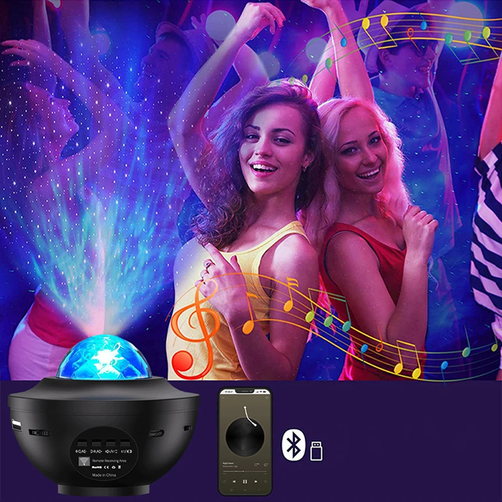 Galaxy Projector Star Projector Bluetooth Speakers Night