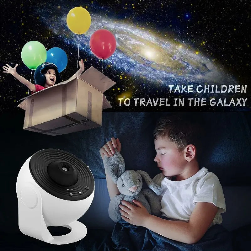LED Night Light Galaxy Projector Starry Sky Projector 360°